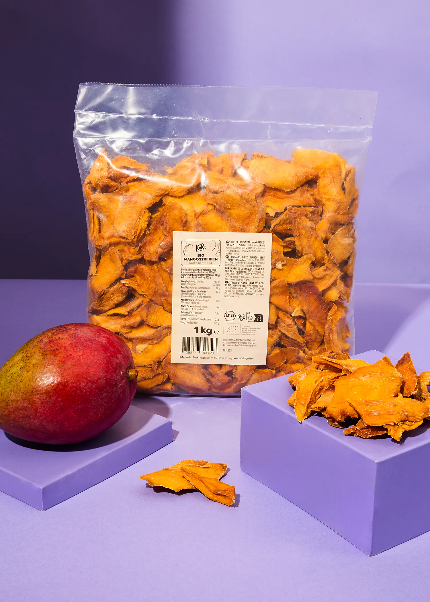 Fruchtige Bio-Mangostreifen Kent kaufen | KoRo